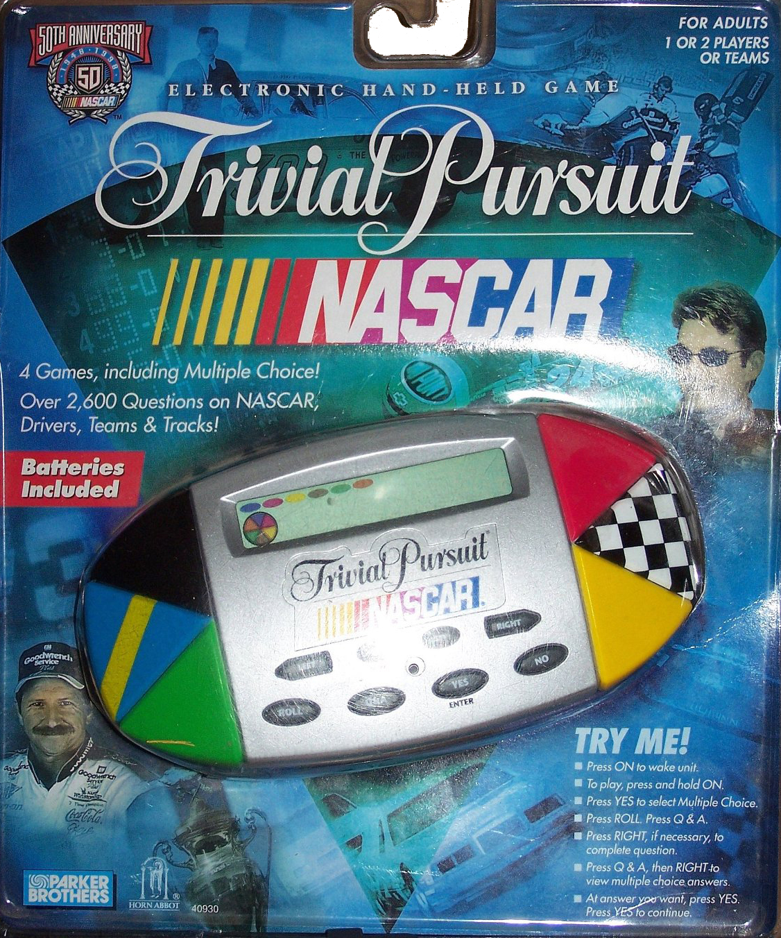 NASCAR Trivial Pursuit Hand-held Game