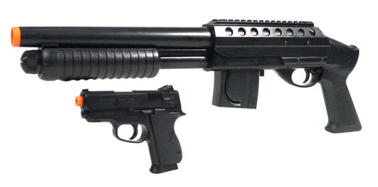 Mossberg Tactical Kit M500 Shotgun and .45 Pistol